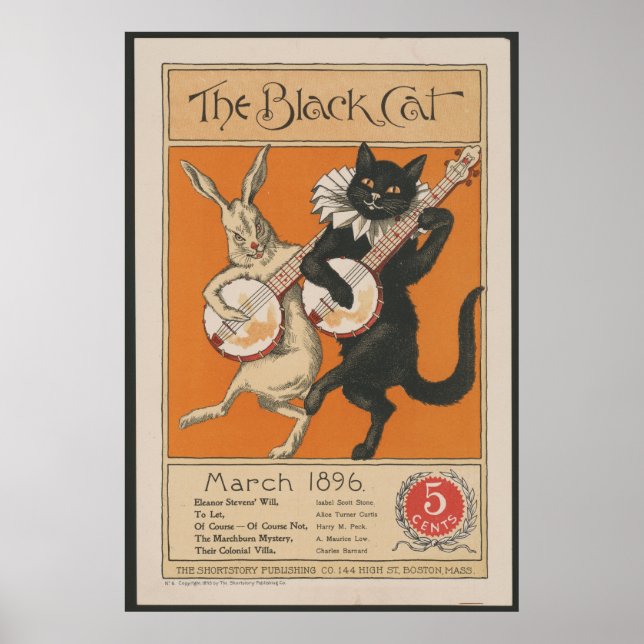 Die schwarze Katze Poster (Vorne)