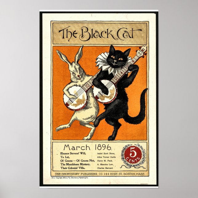 Die schwarze Katze Poster (Vorne)