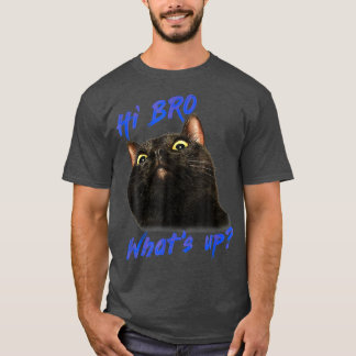 Die schwarze Katze sagt ihr Bro, was 4490 ist T-Shirt