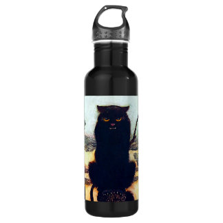 Die schwarze Katze Trinkflasche