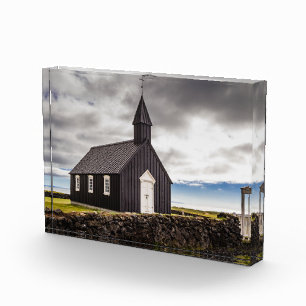 Die Schwarze Kirche Budir, Island Fotoblock