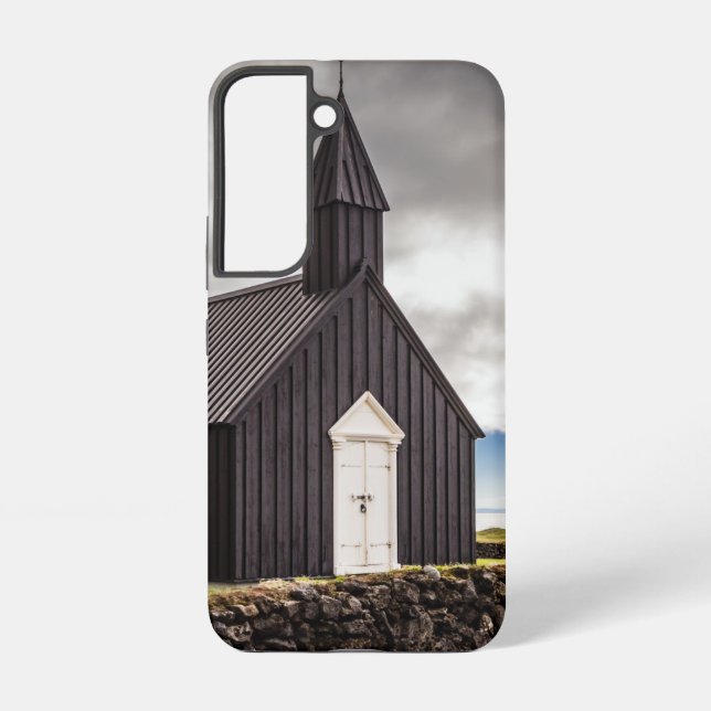 Die Schwarze Kirche Budir, Island Samsung Galaxy Hülle (Rückseite)