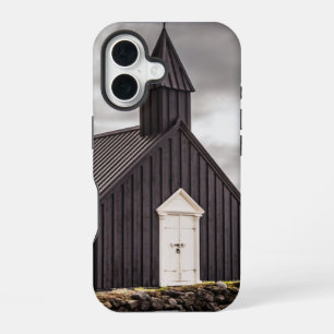 Die Schwarze Kirche von Budir, Island iPhone 16 Hülle