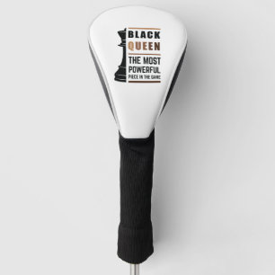 Die schwarze Königin ist das mächtigste Stück im S Golf Headcover