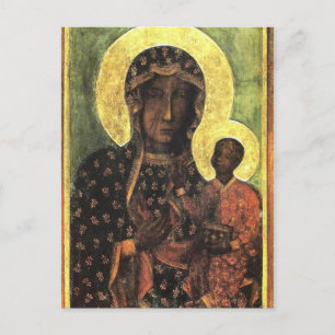 Die Schwarze Madonna von Częstochowa Postkarte