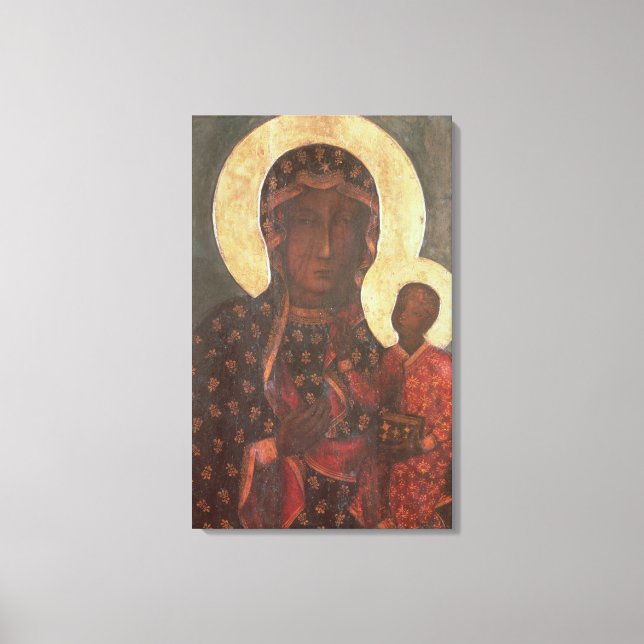 Die Schwarze Madonna von Jasna Gora Leinwanddruck (Vorderseite)