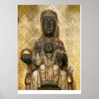 Die Schwarze Madonna von Montserrat Canvas Print