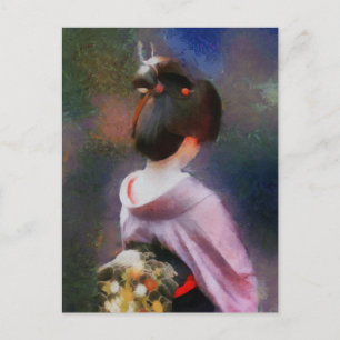 Die schwarze Obi-Postkarte Postkarte