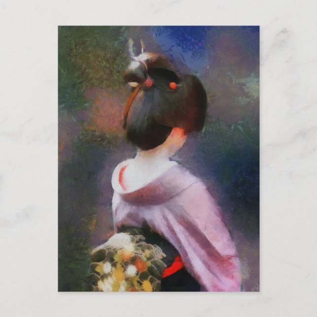 Die schwarze Obi-Postkarte Postkarte (Vorderseite)