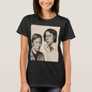 Die schwarze Schlüssel-Realismus-Kohlezeichnung T-Shirt