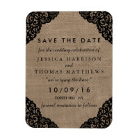 Die schwarze Spitze der rustikalen Hochzeitskollek