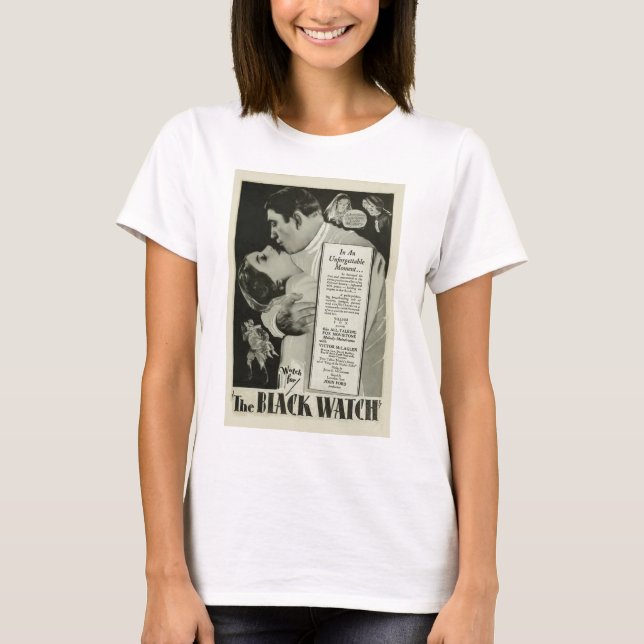 "Die schwarze Uhr" 1929 Vintager Plakat T - Shirt (Vorderseite)