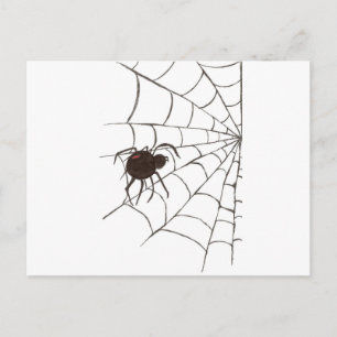 Die schwarze Witwe Postkarte