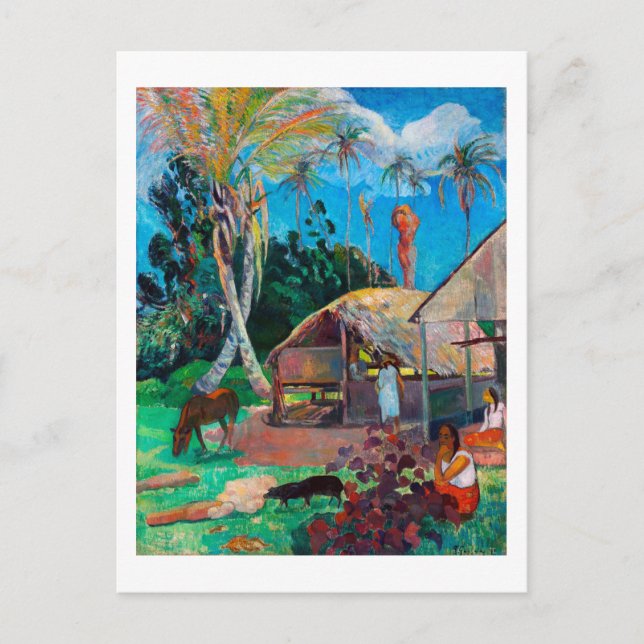 Die Schwarzen, Gauguin Postkarte (Vorderseite)