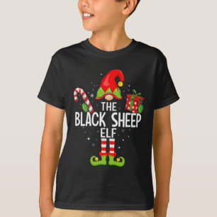Die schwarzen Schafelfen Familie Weihnachten Pajam T-Shirt