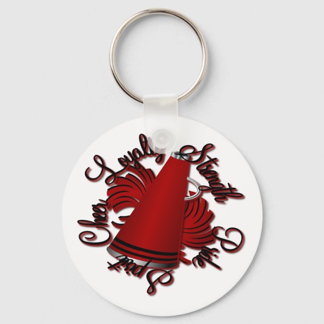 Die schwarzen und roten Qualitäten Schlüsselanhänger (Vorderseite)