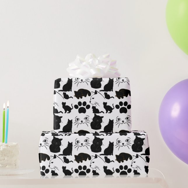 DIE SCHWARZKATZPATTER GESCHENKPAPIER (Partygeschenke)