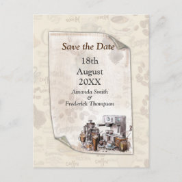 Die schwedische Kaffeehaustradition der Fika Ankündigungspostkarte