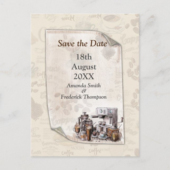 Die schwedische Kaffeehaustradition der Fika Ankündigungspostkarte (Vorderseite)