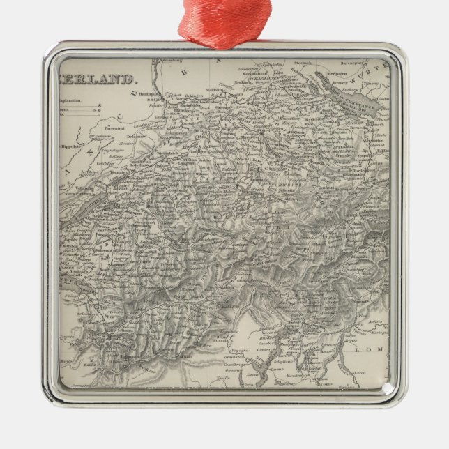 Die Schweiz 15 Silbernes Ornament (Vorne)