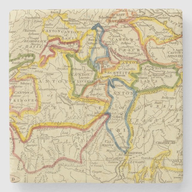 Die Schweiz 21 Steinuntersetzer (Vorderseite)