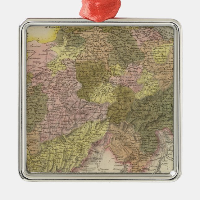 Die Schweiz 3 Ornament Aus Metall (Vorne)