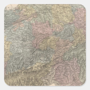 Die Schweiz 4 Quadratischer Aufkleber