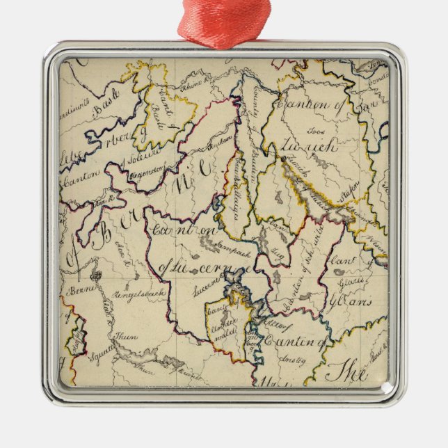 Die Schweiz 9 Ornament Aus Metall (Vorne)