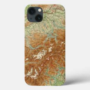 Die Schweiz-Atlas-Karte Case-Mate iPhone Hülle