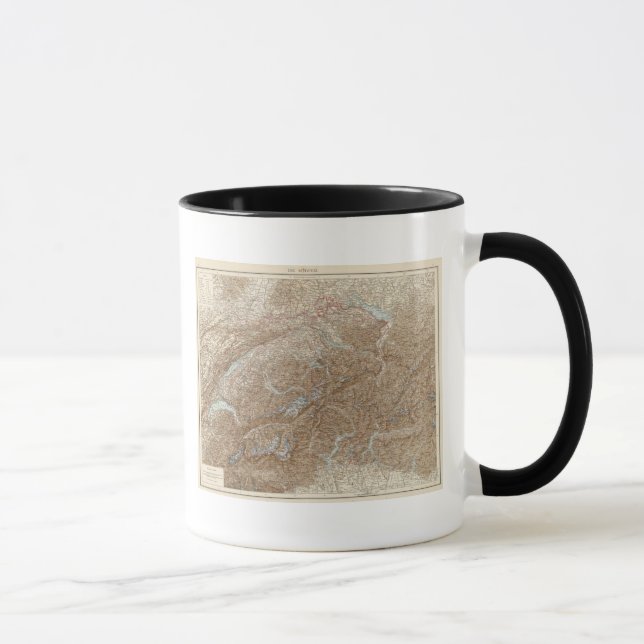 Die Schweiz Atlas Karte Tasse (Rechts)