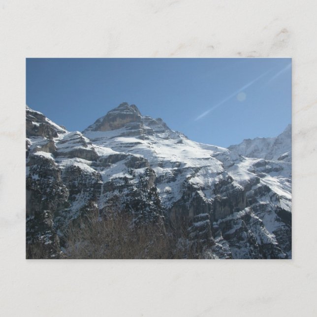 Die Schweiz, der Eiger aus Isolfhuh Postkarte (Vorderseite)