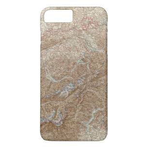 Die Schweiz, die Schweiz-Atlas-Karte Case-Mate iPhone Hülle