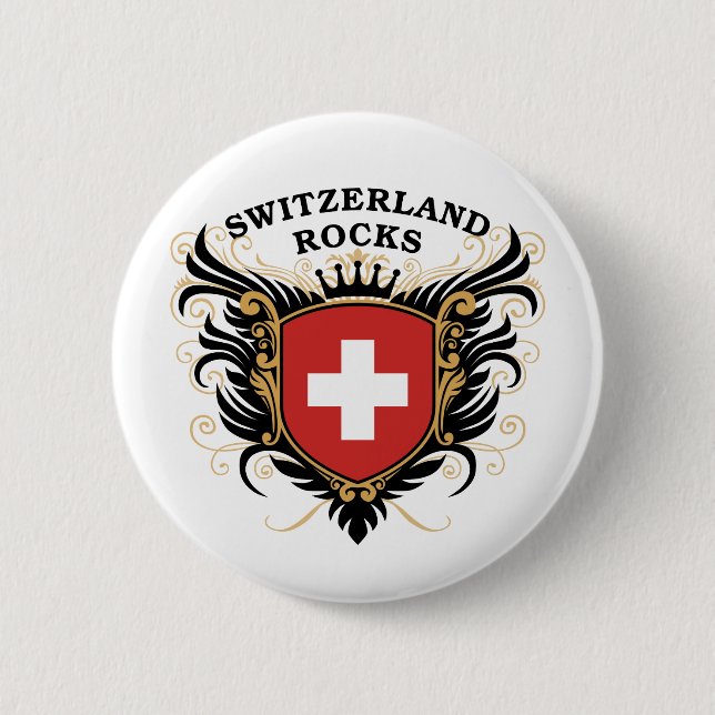 Die Schweiz-Felsen Button (Vorderseite)