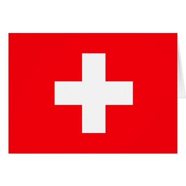 Die Schweiz-Flagge (Vorderseite (Horizontal))