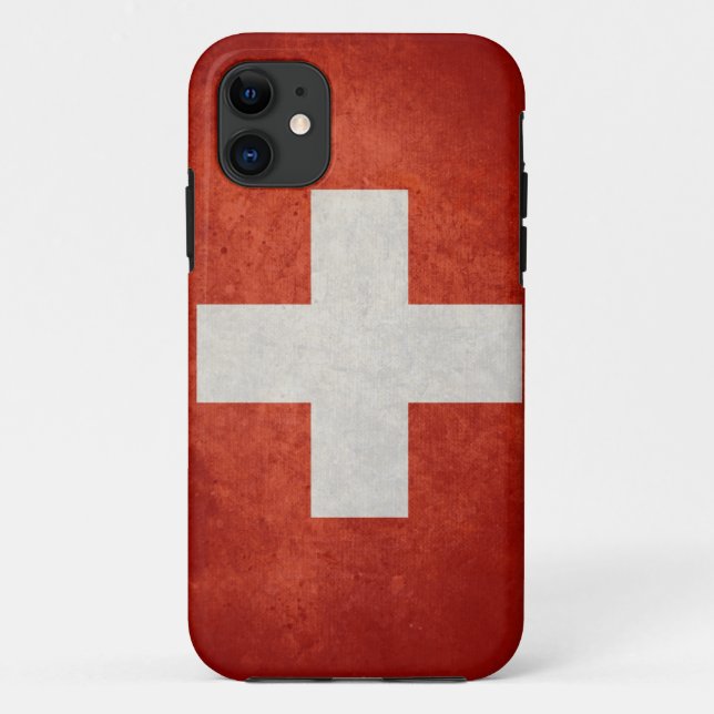 Die Schweiz-Flagge Case-Mate iPhone Hülle (Rückseite)