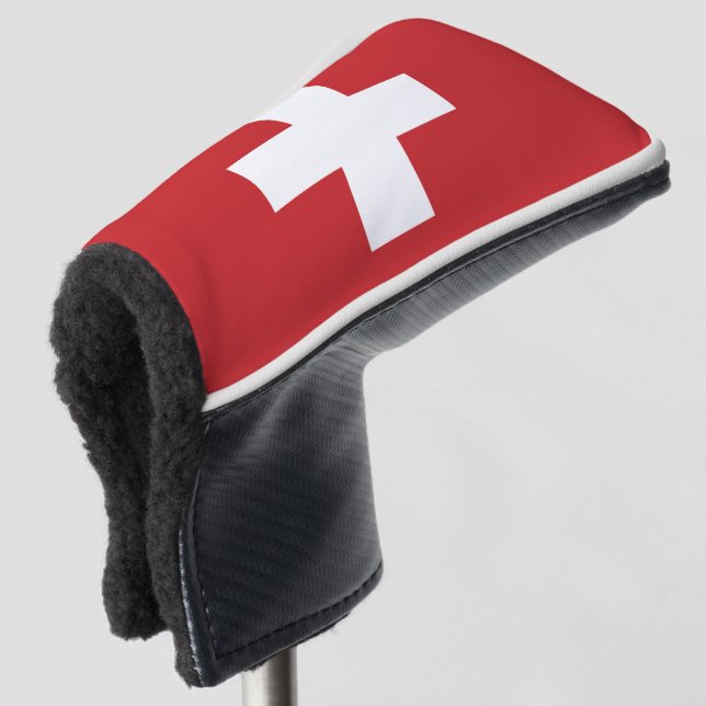 Die Schweiz-Flagge Golf Headcover (3/4 Vorderseite)