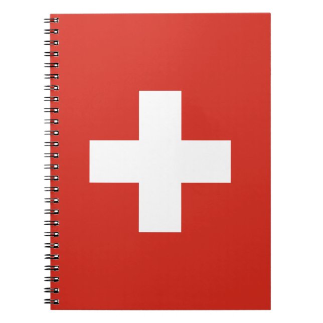 Die Schweiz-Flagge Notizblock (Vorderseite)