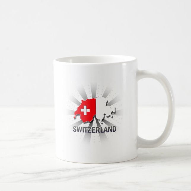 Die Schweiz-Flaggen-Karte 2,0 Tasse (Rechts)