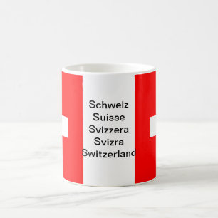 Die Schweiz-Flaggen-Tasse Tasse