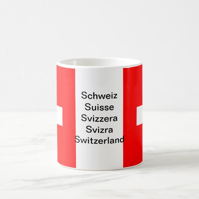 Die Schweiz-Flaggen-Tasse Tasse (Mittel)