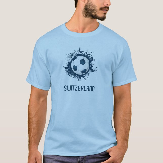 Die Schweiz-Fußball T-Shirt (Vorderseite)