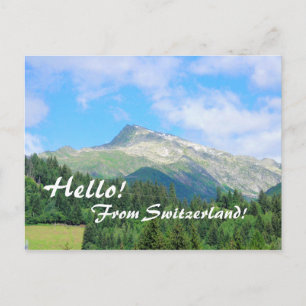 Die Schweiz-Gebirgspostkarte Postkarte