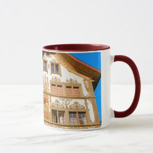 Die Schweiz, gemaltes Haus Tasse
