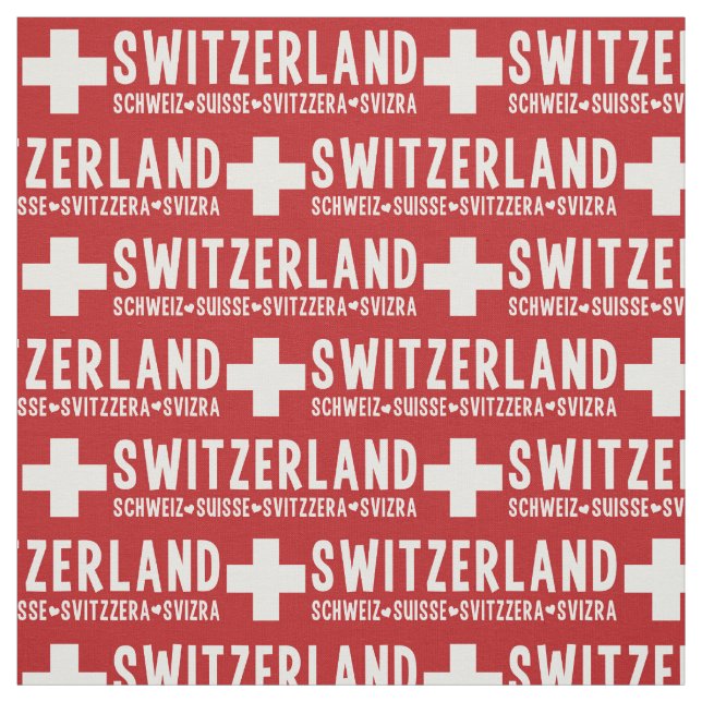Die SCHWEIZ-Gewohnheitsgewebe Stoff (Muster)