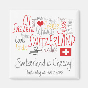 Die Schweiz ist Cheesy: Für Fondue Lovers! Magnet
