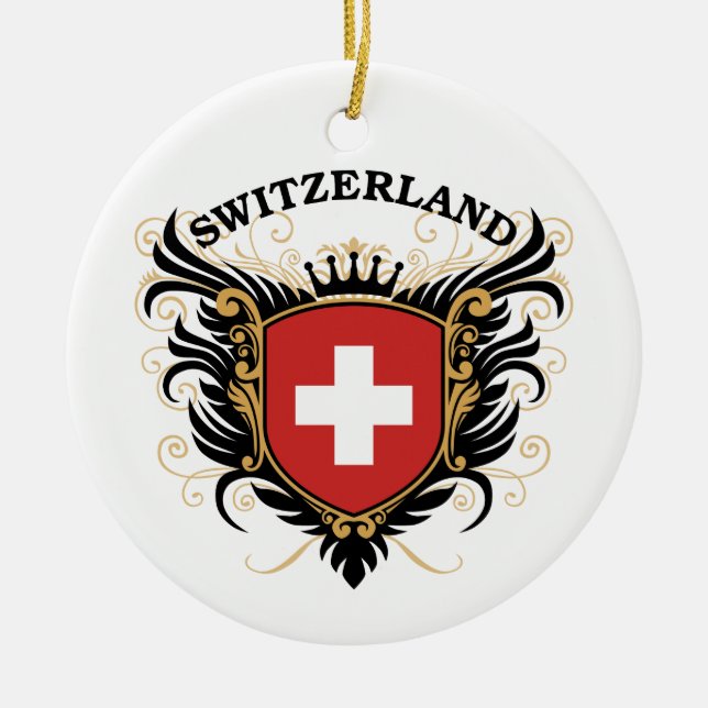 Die Schweiz Keramikornament (Vorne)
