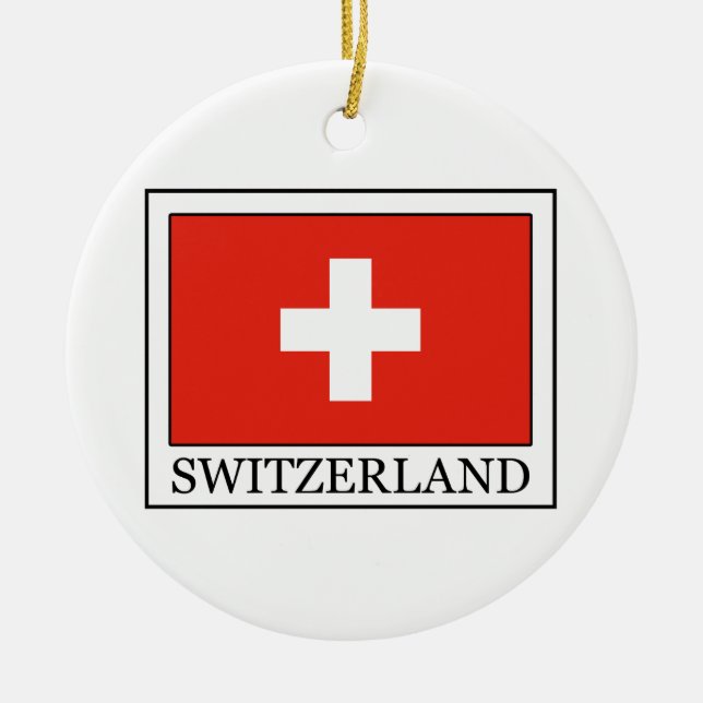 Die Schweiz Keramikornament (Vorne)
