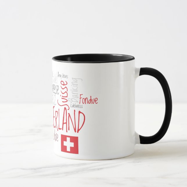 Die SCHWEIZ - Land des Käses und der Schokolade! Tasse (Rechts)