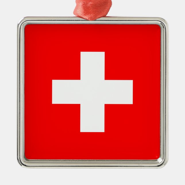 Die SCHWEIZ Ornament Aus Metall (Vorne)