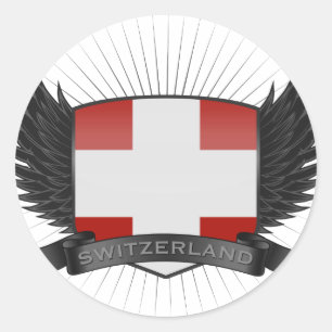 Die SCHWEIZ Runder Aufkleber